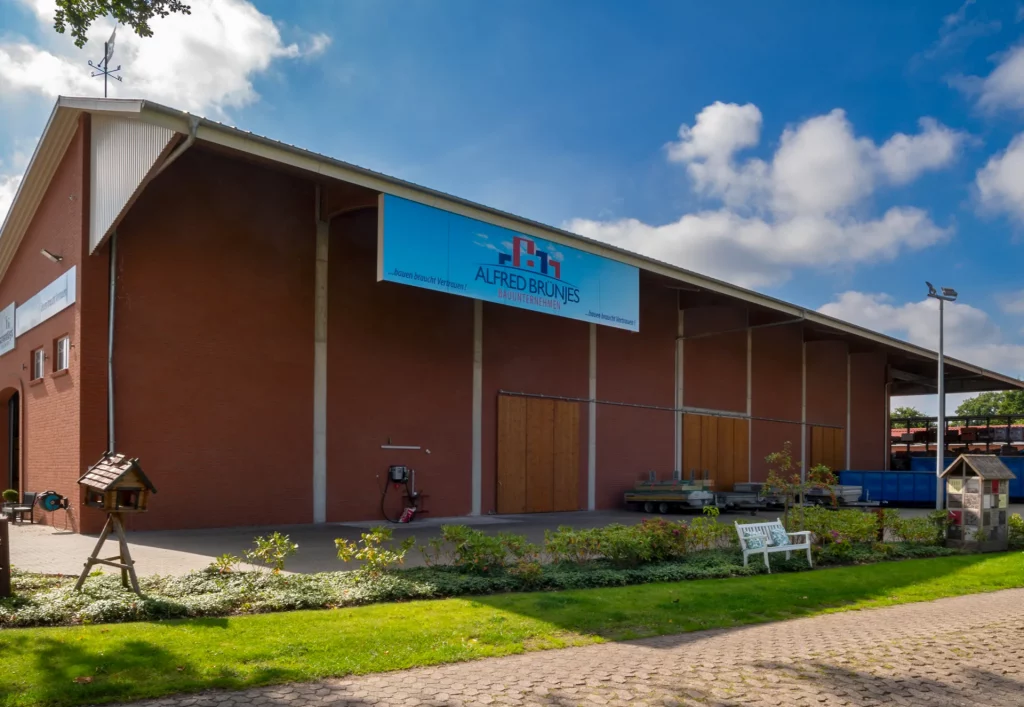 Die Halle von Alfred Brünjes Bauunternehmen