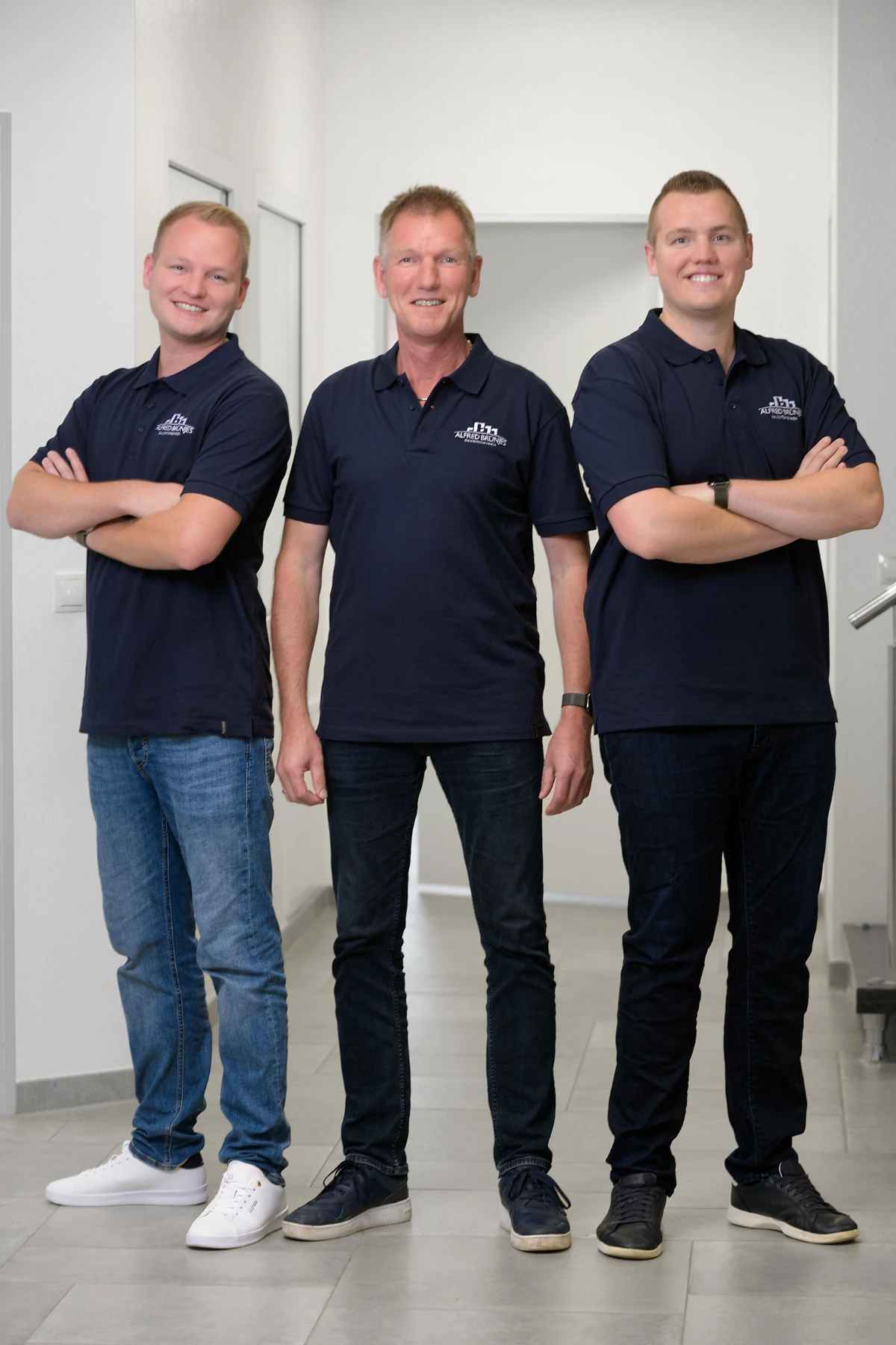 Die drei Geschäftsführer von Alfred Brünjes Bauunternehmen